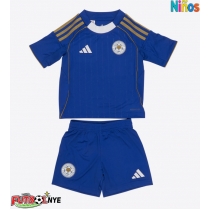 Camiseta Leicester City Issahaku Fatawu #7 Primera Equipación para niños 2025-26 manga corta (+ pantalones cortos)